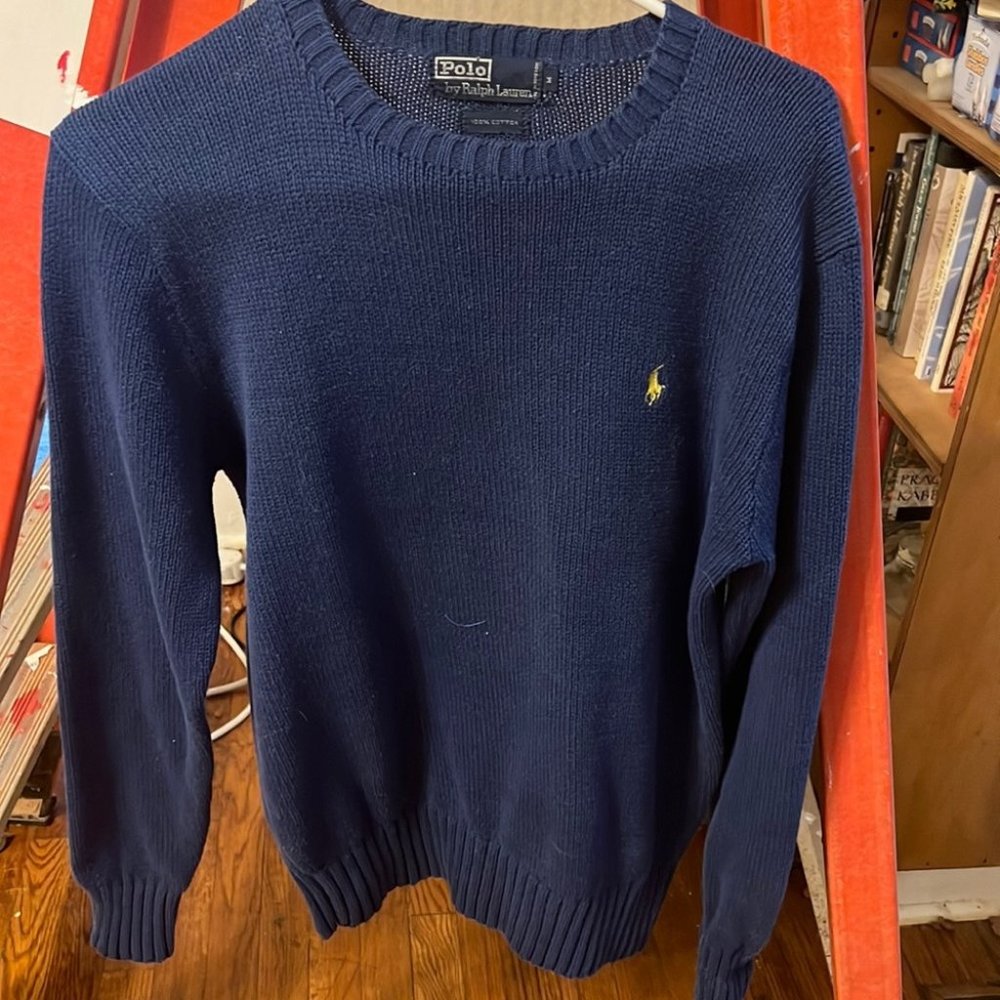 Ralph Lauren Men’s Blue Sweater - medium - excellent condition